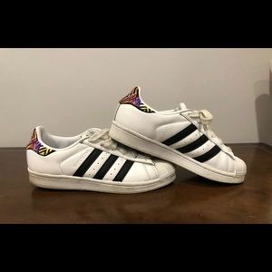 Adidas AC8576 Superstar White Black Multicolor 7.5